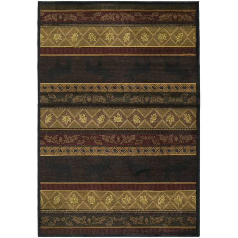 Millwood Pines Sundown Moose Novelty Area Rug Wayfair
